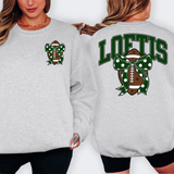Loftis Dark Green Football Arched Team Bow Digital Download