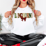Longhorns Christmas Bow Doodle Digital Download