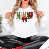 Mamaw Christmas Bow Doodle Digital Download