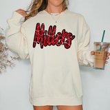 Millers Crackle Cursive Teams Digital Download