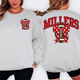 Millers Red Football Arched Team Bow Digital Download