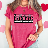 Mom Black & White Hearts Digital Download