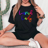 Lunch Lady Neon Colors PNG Digital Download
