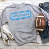 Mustangs Retro Team Oval Digital Download