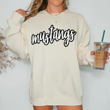 Mustangs Crackle Cursive Teams Digital Download