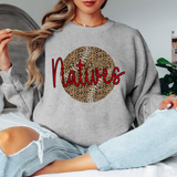 Natives Leopard Baseball Red & Black Digital Download