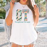 Occupational Therapist OT Plaid Dot PNG