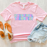 Occupational Therapist Bookworm Back to School Pastel Colors Digital Download