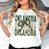 Oklahoma Repeat Camo Green Bow Digital Download