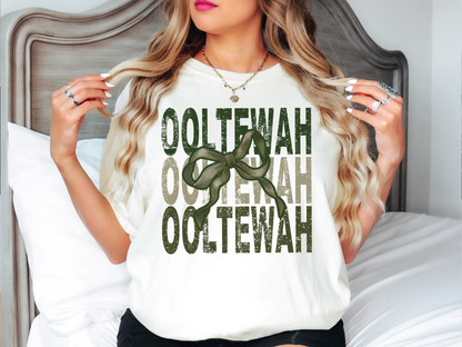 Ooltewah Repeat Camo Green Bow Digital Download
