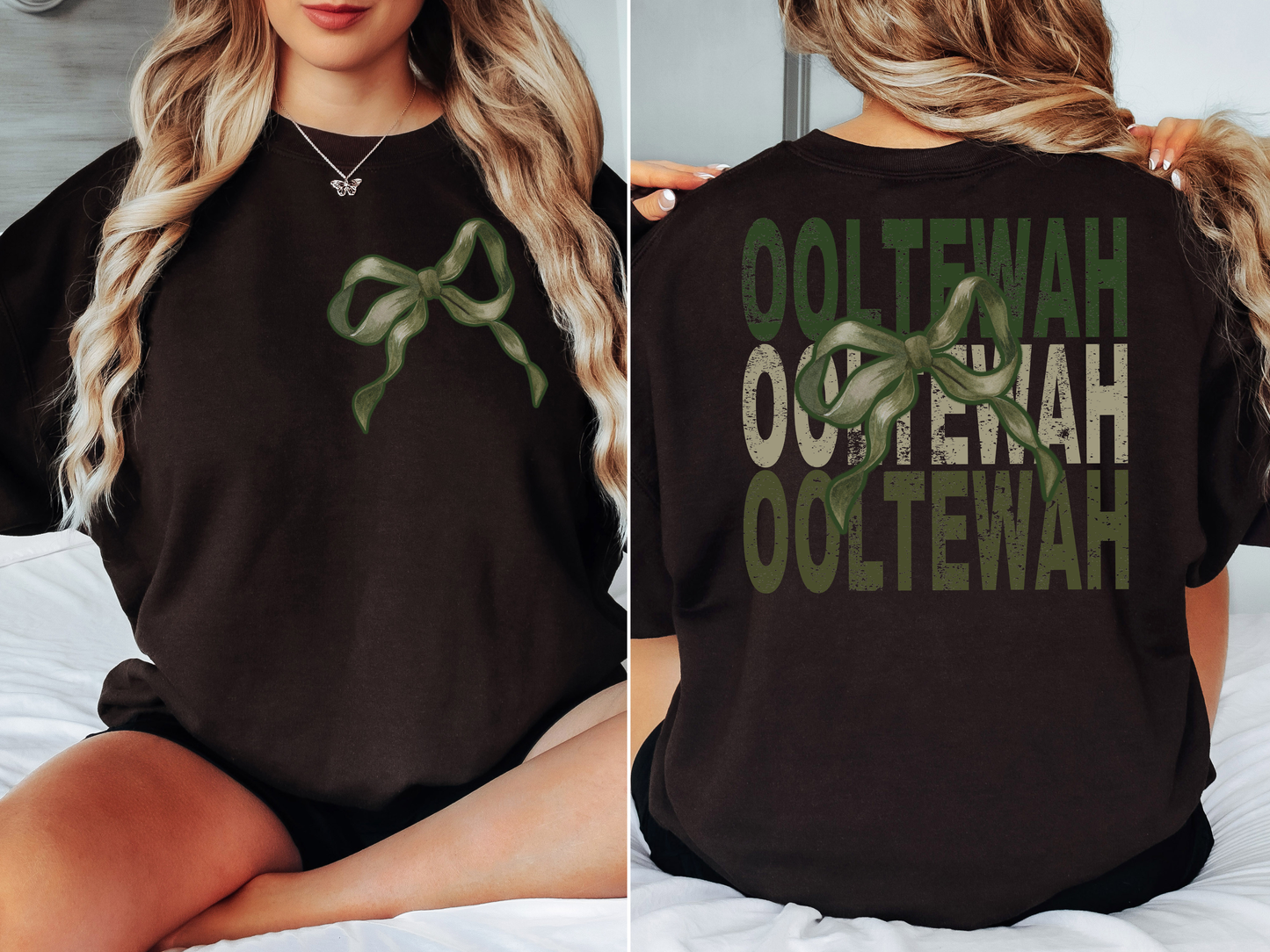 Ooltewah Repeat Camo Green Bow Digital Download