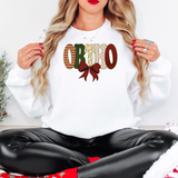 Ortho Christmas Bow Doodle Digital Download