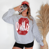 Owls Stripes Varsity Team Digital Download