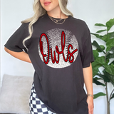 Owls Baseball Halftone Digital Download