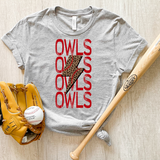 Owls Baseball Bolt Digital Download