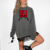Owls Team Arch with Bow Red/Black Digital Download
