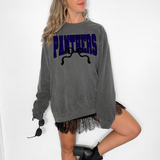 Panthers Team Arch with Bow Navy/Black Digital Download