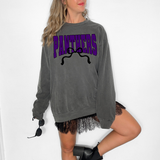 Panthers Team Arch with Bow Purple/Black Digital Download