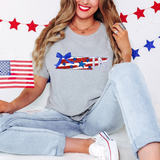 Patriotic TN Stars Stripes Glitter Blue Bow Digital Download