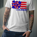 Colorado Patriotic Flag Plain Digital Download