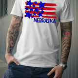 Nebraska Patriotic Flag Plain Digital Download
