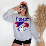 Patriots Football Retrocollage Digital Download