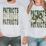 Patriots Repeat Camo Green Bow Digital Download