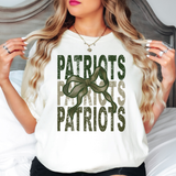 Patriots Repeat Camo Green Bow Digital Download