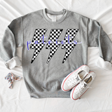 Patriots Retro Bolt Black & White Checker Teams Digital Download