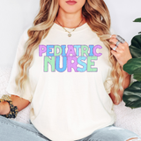 Pediatric Nurse Bookworm Back to School Pastel Colors Digital Download