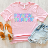 Physical Therapist Bookworm Back to School Pastel Colors Digital Download