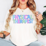 Physical Therapist Bookworm Back to School Pastel Colors Digital Download