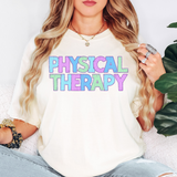 Physical Therapy Bookworm Back to School Pastel Colors Digital Download
