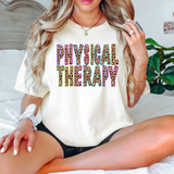 Physical Therapy Taupe Leopard Neon PNG Digital Download