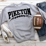 Piketon Black Football Arched Digital Download