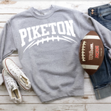 Piketon White Football Arched Digital Download