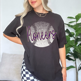 Pioneers Purple/Vegas Gold Baseball Halftone Digital Download