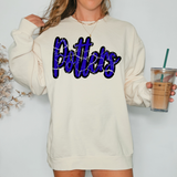 Potters Crackle Cursive Teams Digital Download