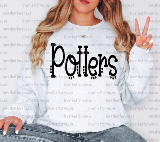 Potters Dotted Doodle Digital Download