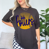 Potters Royal Blue Softball Halftone Digital Download