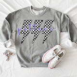 Potters Retro Bolt Black & White Checker Teams Digital Download