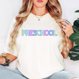 Preschool Bookworm Back to School Pastel Colors Digital Download