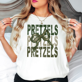 Pretzels Repeat Camo Green Bow Digital Download