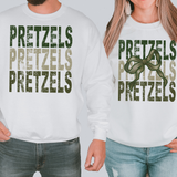 Pretzels Repeat Camo Green Bow Digital Download