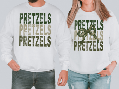 Pretzels Repeat Camo Green Bow Digital Download