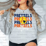 Pretzels Softball Repeating Digital Download