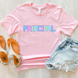 Principal Bookworm Back to School Pastel Colors Digital Download