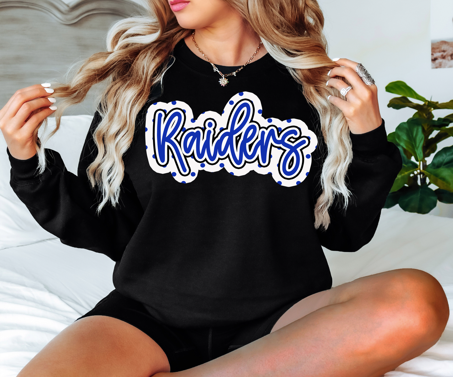 Raiders Outline Polka Dot Digital Download