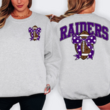 Raiders Purple Football Arched Team Bow Digital Download