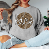 Rams Leopard Baseball White & Black Digital Download